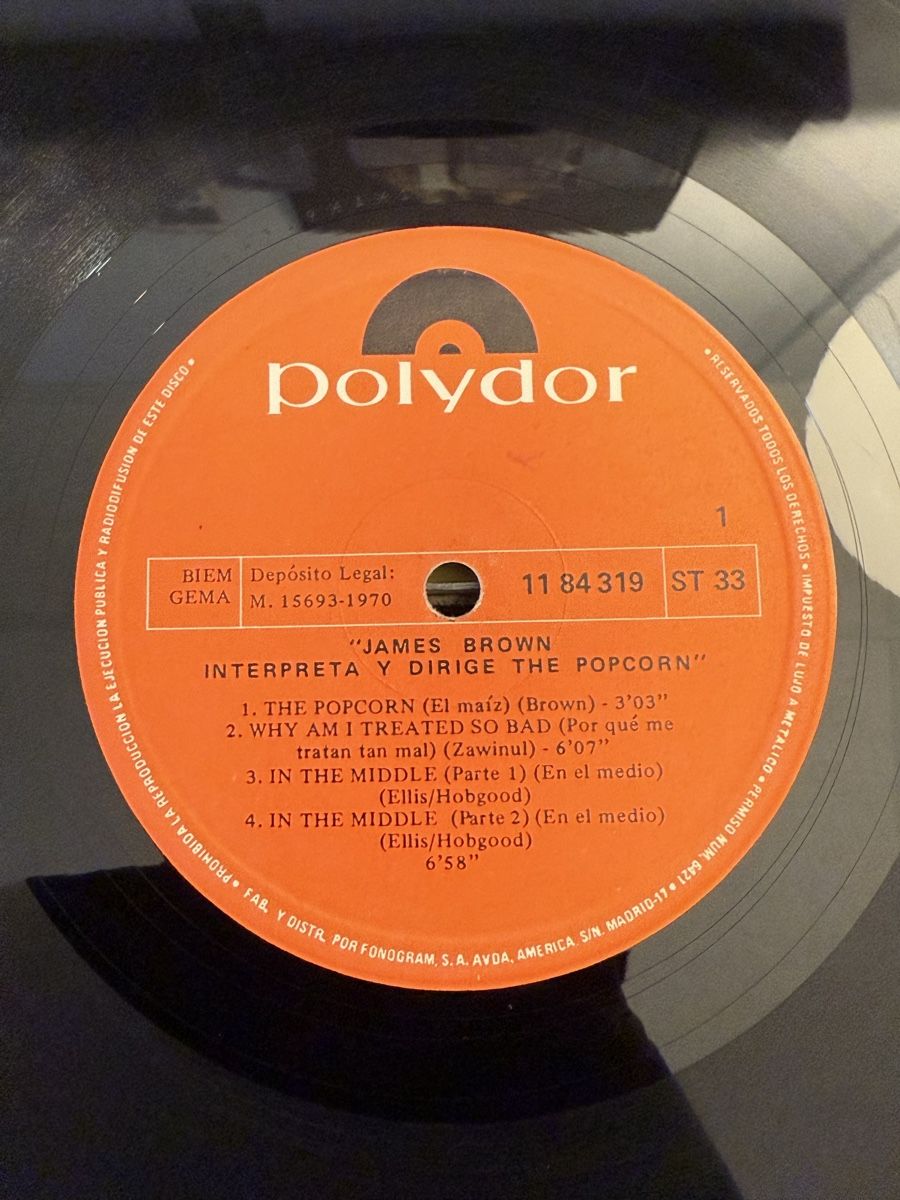 Schallplatten: James Brown - The Popcorn / Soul Funk – Gebraucht aus Delémont von Studio_du_soleil 2