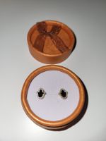 Ohrstecker Hand der Fatima (Hamsa) mit Steinchen