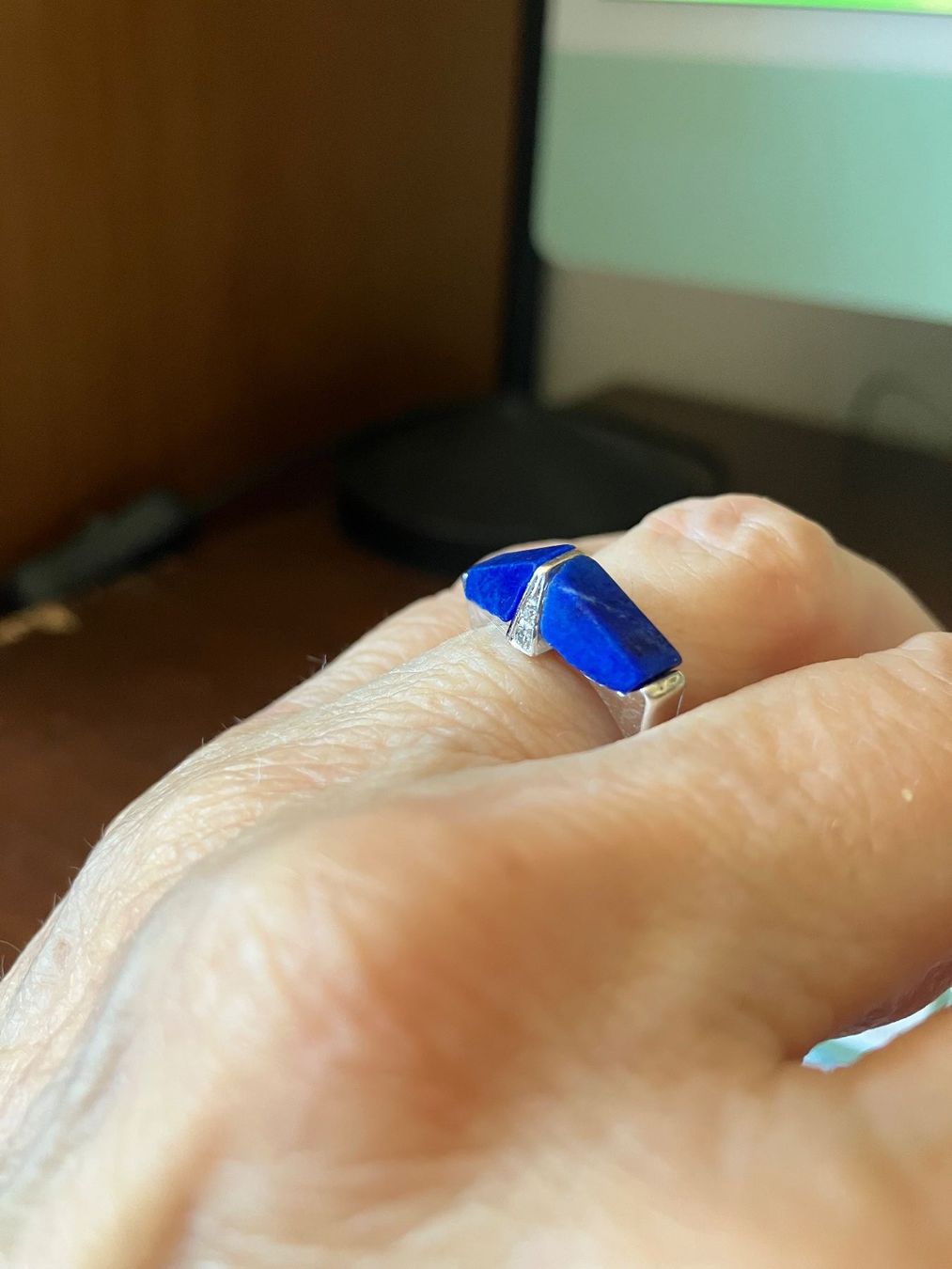 Ringe: Anello oro 18 kt e lapislazuli – Gebraucht aus Rancate von FiorAngela011 4