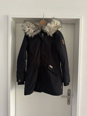 Winter Jacket Navahoo black faux fur hood size S