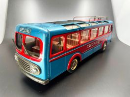 Bus Touring, Joustra um 1960. Blechspielzeug Schöner, alter