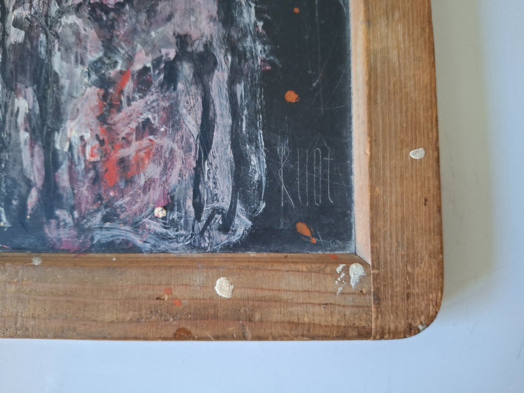 Dipinti: RUOT  "die Witwe"  Ölgemälde auf Schiefertafel   CH Maler – Usato da Zürich venduto da Daniel517 3