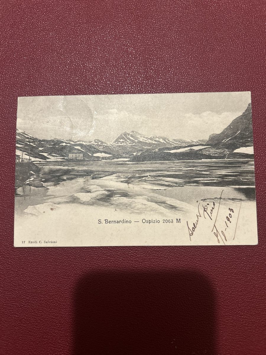 Cartoline postali: San Bernardino 1903 – Usato da Breganzona venduto da Milesbo