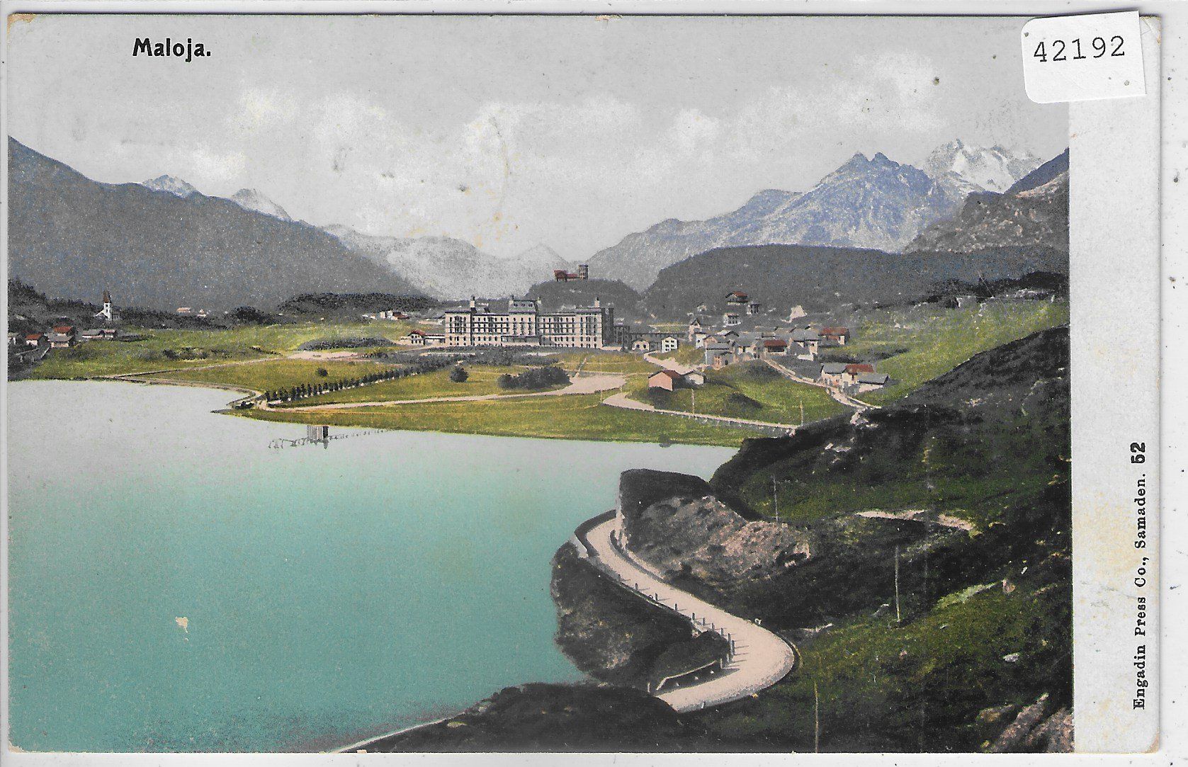 Ansichtskarten: Maloja - Grand Hotel - Litho – Gebraucht aus Ettingen von Kartenplanet