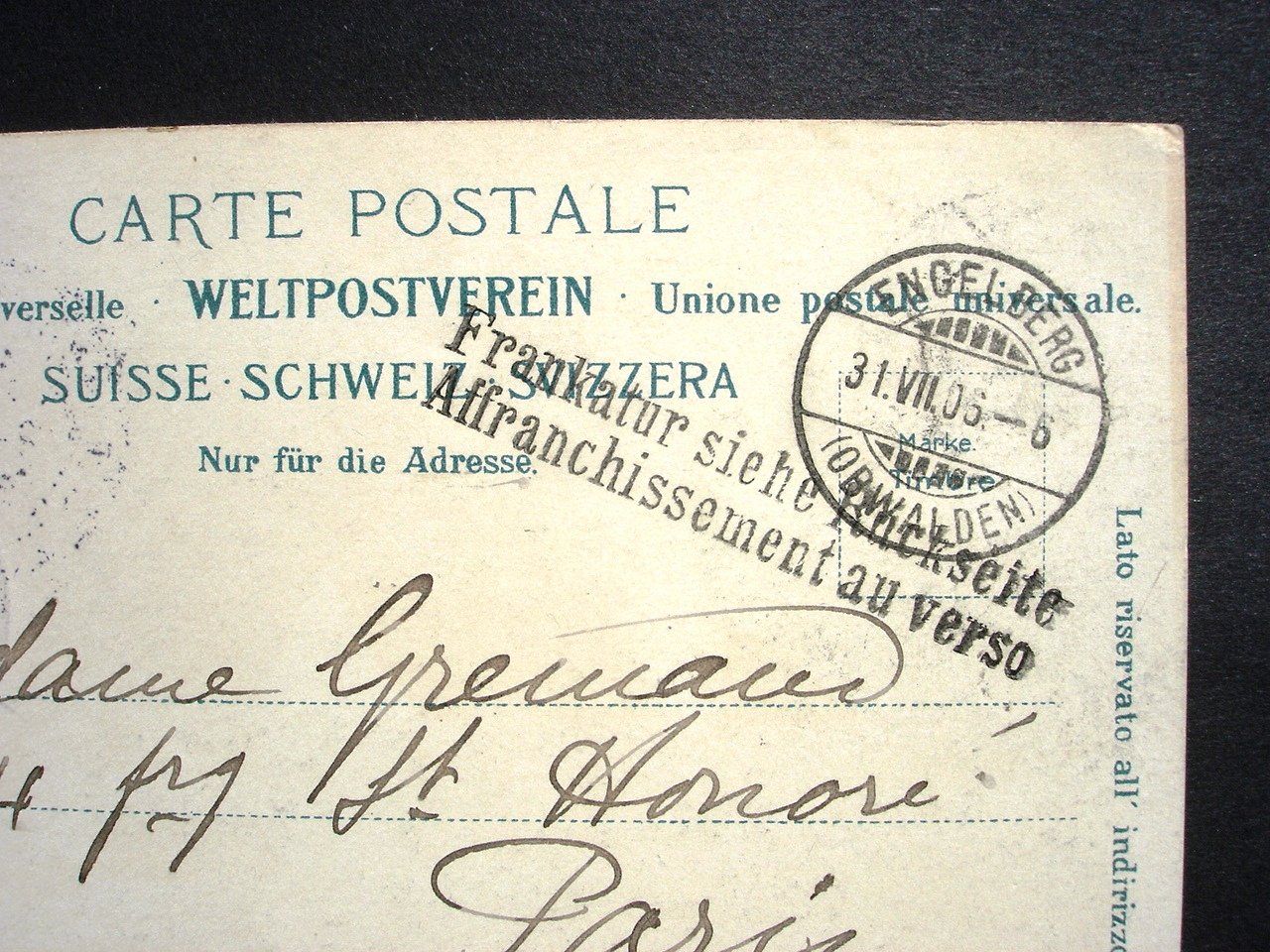 Cartoline postali: ENGELBERG Kloster und der Titlis – Usato da Jona venduto da philajona 1