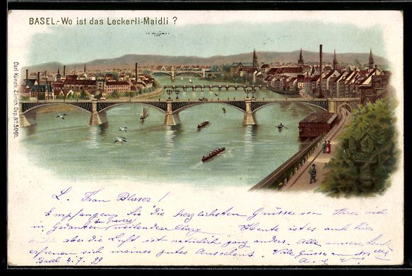 Cartoline postali: Litho Basel, optische Täuschung Wo ist  – Usato da Berlin venduto da bartko-reher