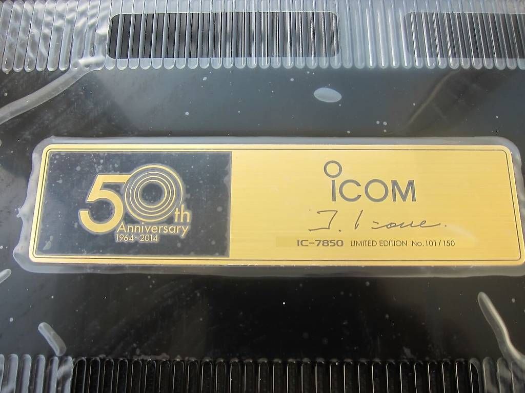 Radio: ICOM IC-7850 #101 Special Edition – Usato da Origlio venduto da HB9DHG 1