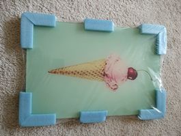Bild mit Glace auf Acryl gedruckt