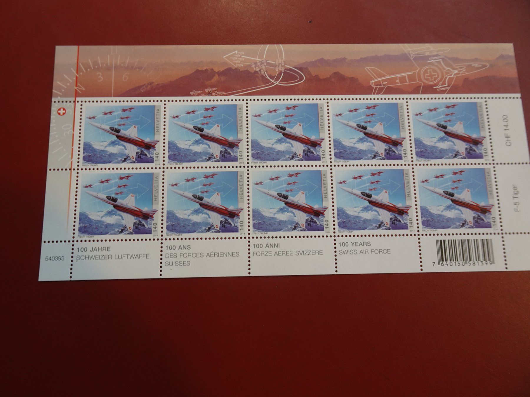 Tutti i francobolli: 2014, 100 J. SCHWEIZ. LUFTWAFFE, POSTFRISCH – Nuovo (secondo la descrizione) da Eschenbach SG venduto da eDaisy