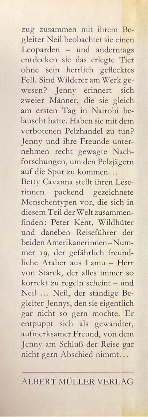 Libri: Jenny auf Safari – Usato da Sarnen venduto da Livres 2