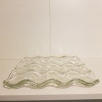 Wunderschöne Glasplatte, Servierplatte, Dekoration