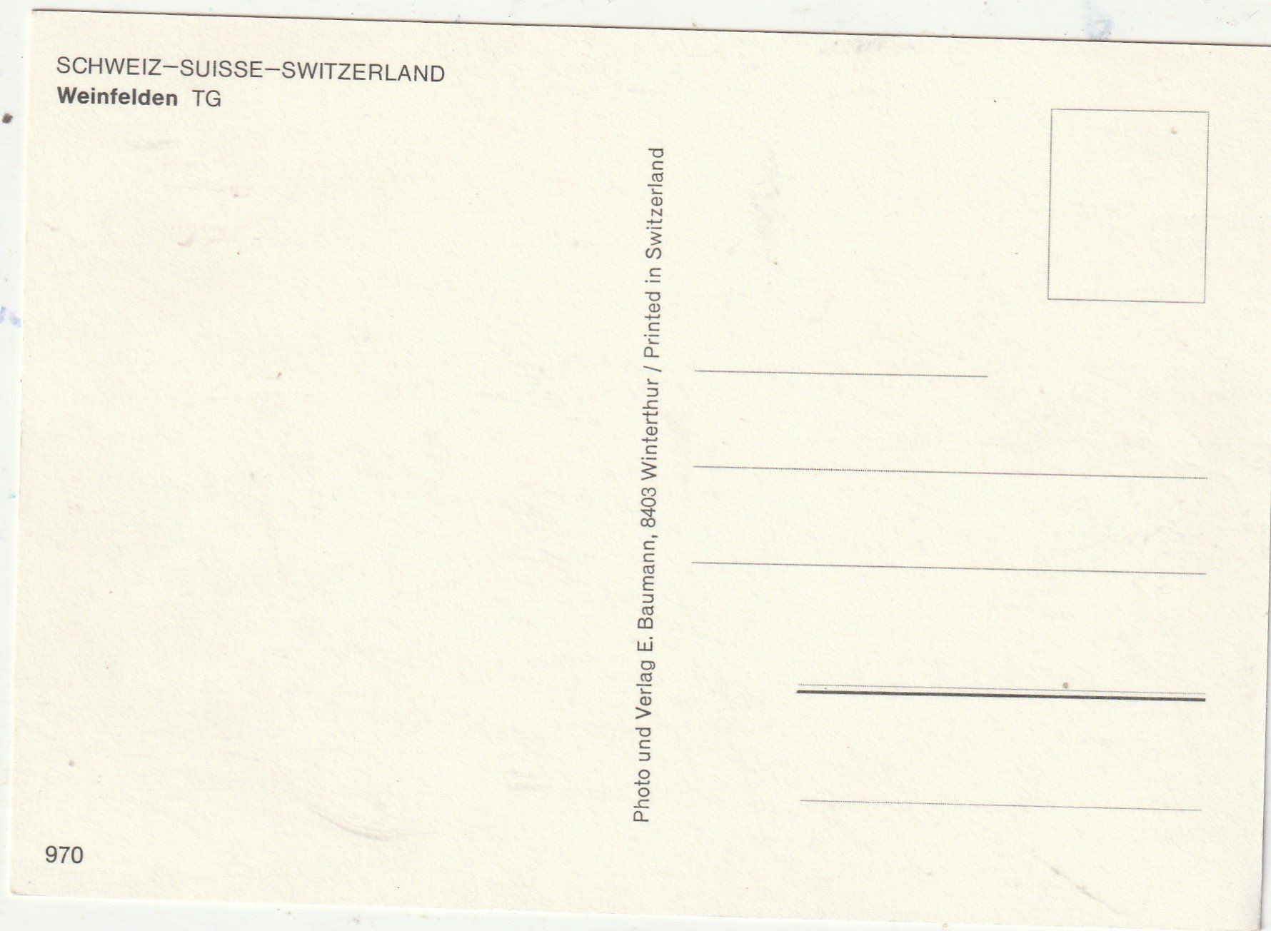 Cartoline postali: Weinfelden TG MBK – Usato da Lumbrein venduto da made02 1