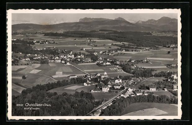 Ansichtskarten: Chatillens-Oron, Vue générale d'avion – Gebraucht aus Berlin von bartko-reher