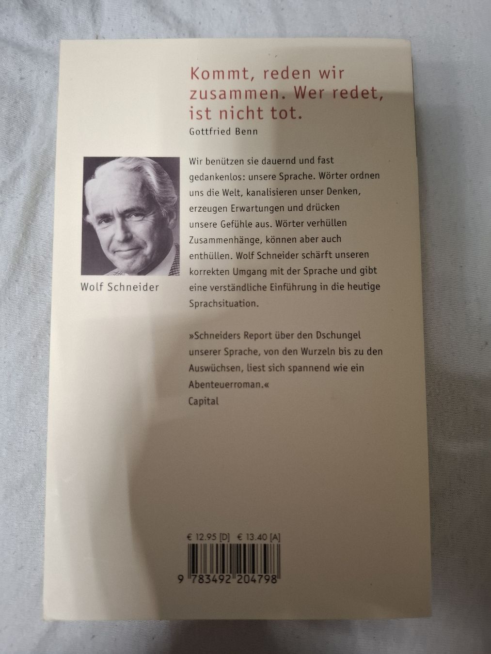 Bücher: Wörter machen Leute. Wolf Schneider – Gebraucht aus Urtenen-Schönbühl von nerdgirl 1