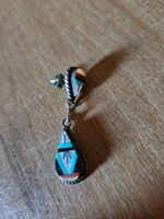 1 Navajo Ohrstecker, Echtsteine, wunderschöne Tropfenform