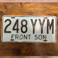 🇲🇽 Mexiko Autoschild, Sonora 248 YYM - ORIGINAL 