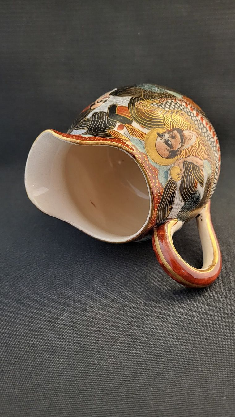 Figuren: Satsuma-Sahnekännchen, handbemalt Japan – Gebraucht aus Basel von spinne02 6
