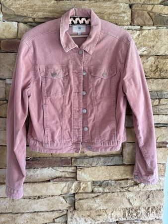 Rosa Cordjacke - Perfekt für den Übergang! Grösse M