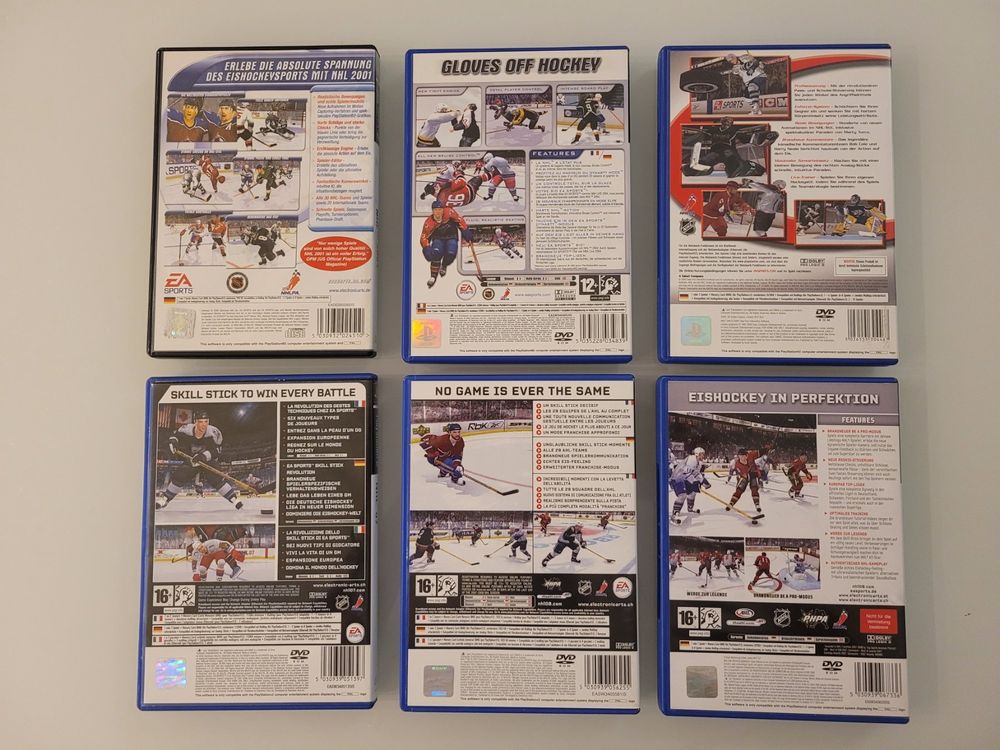 6x nhl games ps 2 playstation 2 pal kaufen auf ricardo
