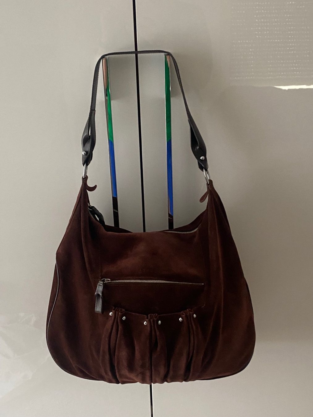 Longchamp Borse da donna: A vendre sac Longchamp en daim – Usato da Le Vaud venduto da cva_g6bb