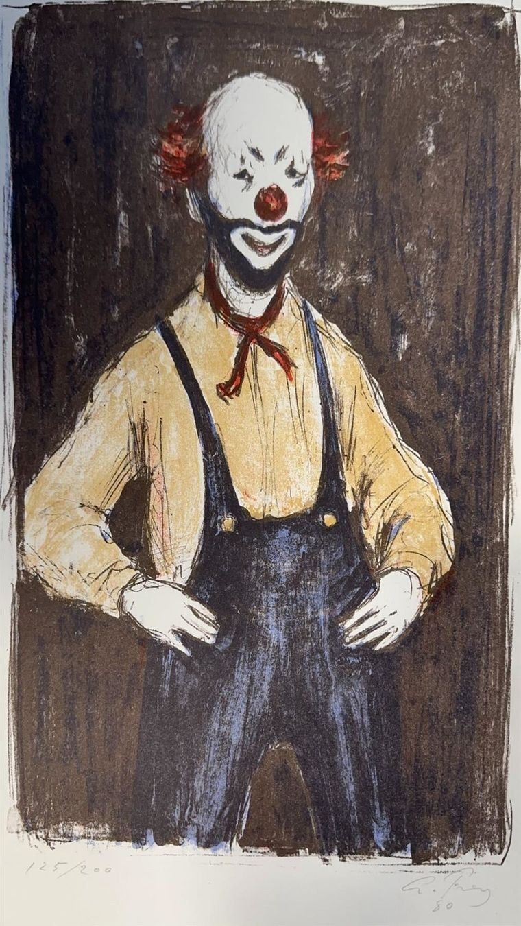 Grafiken & Lithographien: AUGUST FREY 1912 LITHOGRAPHIE SIGNIERT NUMMERIERT – Gebraucht aus Gersau von kunst-online 1