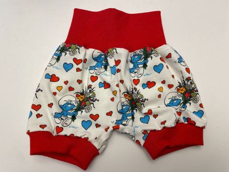 Kurze Pumphose Mitwachshose Schlumpf, Schlümpfe 56/62 NEU