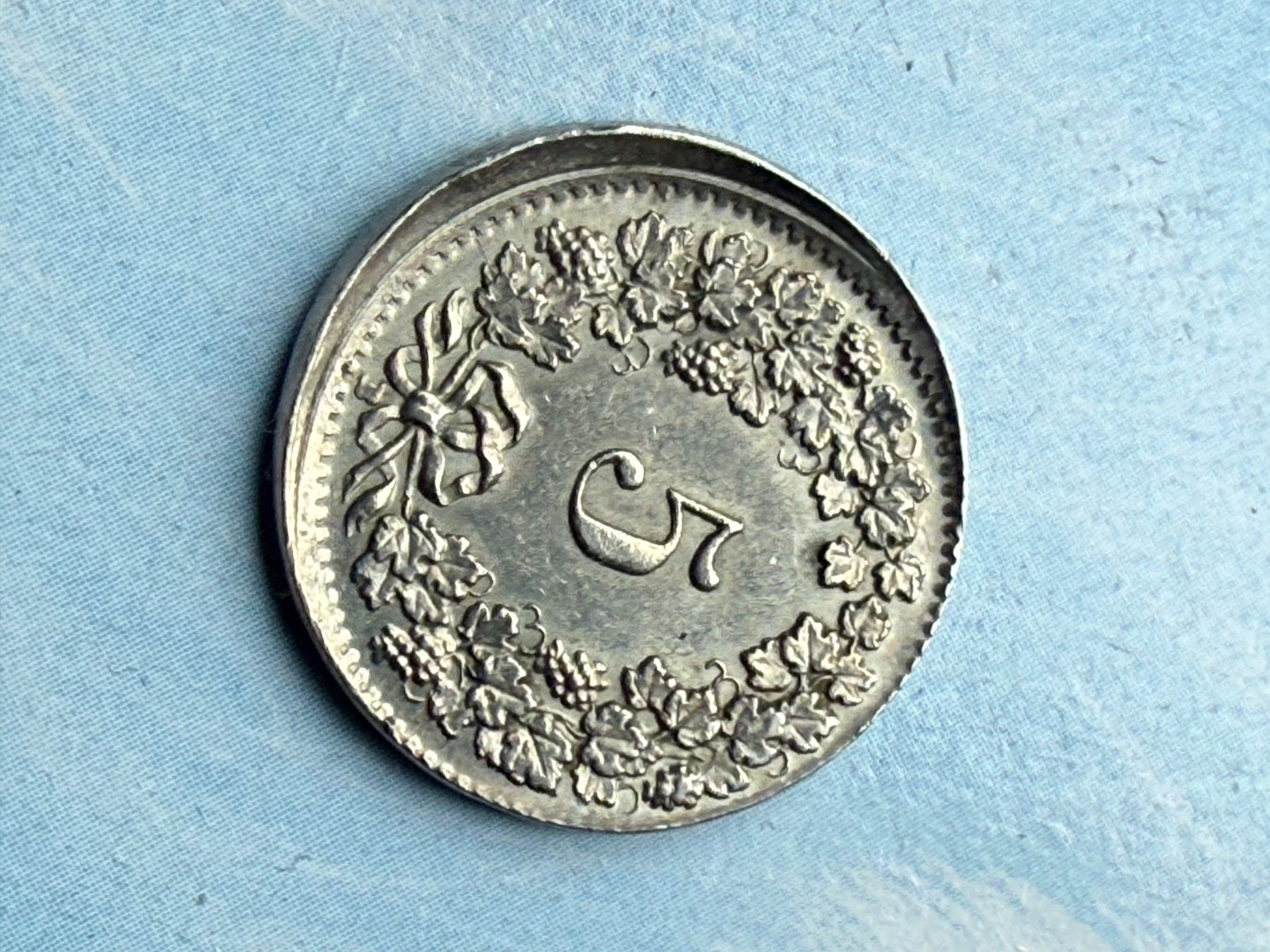 Tutti le monete: 5 cts 1948 (((gros décentrage - très Rare))) – Usato da Pully venduto da UCA01 2