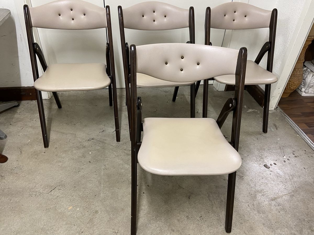 Sedie: Vintage Mid-Century Klappstühle 4stk – Usato da Dietikon venduto da brocki-eyra