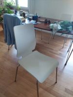 4 Ikea Stuhlen GILBERT weiss Metallgestell guter Zustand