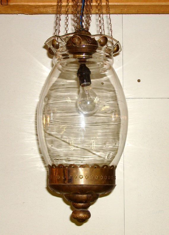 Lampadari & plafoniere: Antike Deckenlampe aus Apothekerglas – Usato da Geroldswil venduto da ARTEFACTO 1