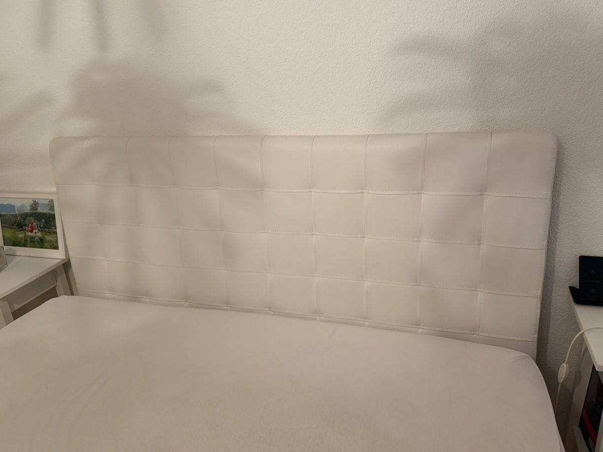 Lits: Boxspringbett weiss mit Kopfteil – D'occasion à Gossau ZH par lim_67nn 5