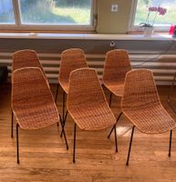 Set aus 6 "Basket Chairs" von Gian Franco Legler, 1950er