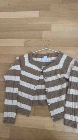 Damen Cardigan, Zebra gestreift Grösse S