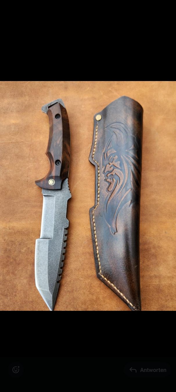Accessori: Jagdmesser & Bushcraft  mit Lederscheide – Nuovo (secondo la descrizione) da Buchs AG venduto da dda_b5lw 1