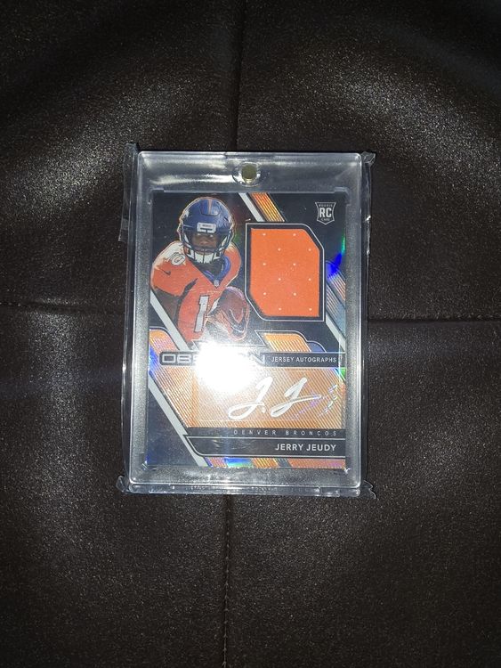 Jerry Jeudy 2020 Panini Obsidian Rookie Auto Patch 04/99 NFL (Neu und ...