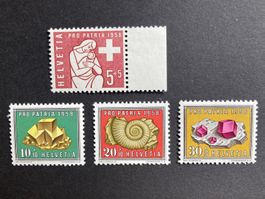 Pro Patria 1958 - unkomplette Serie ** (ZNr 86, 87, 88, 89)