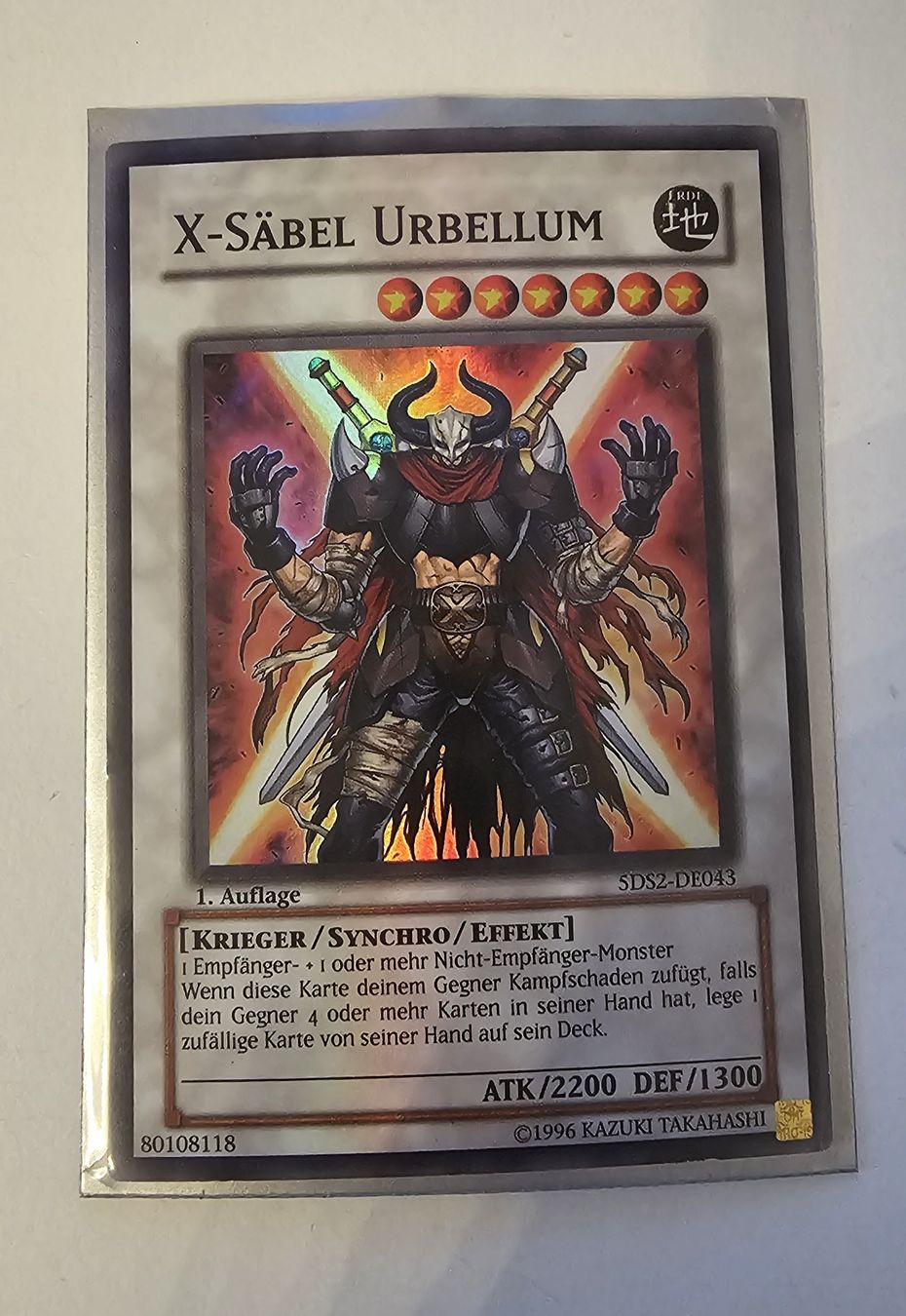 Yugioh Sammelbilder & Trading cards: X-Säbel Urbellum - Yu-Gi-Oh! – Gebraucht aus Langenthal von SecondChanceShop