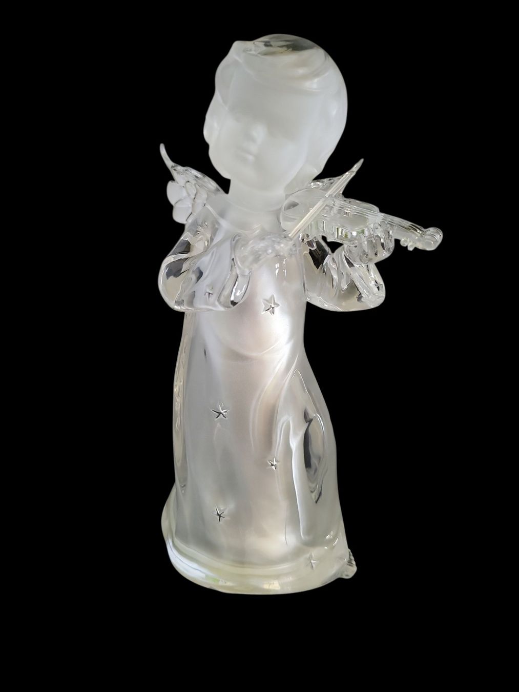 Statuette: LED-Engel, stehend mit Geige – Nuovo e nell'imballaggio originale da Kaltbrunn venduto da bue_xtg5