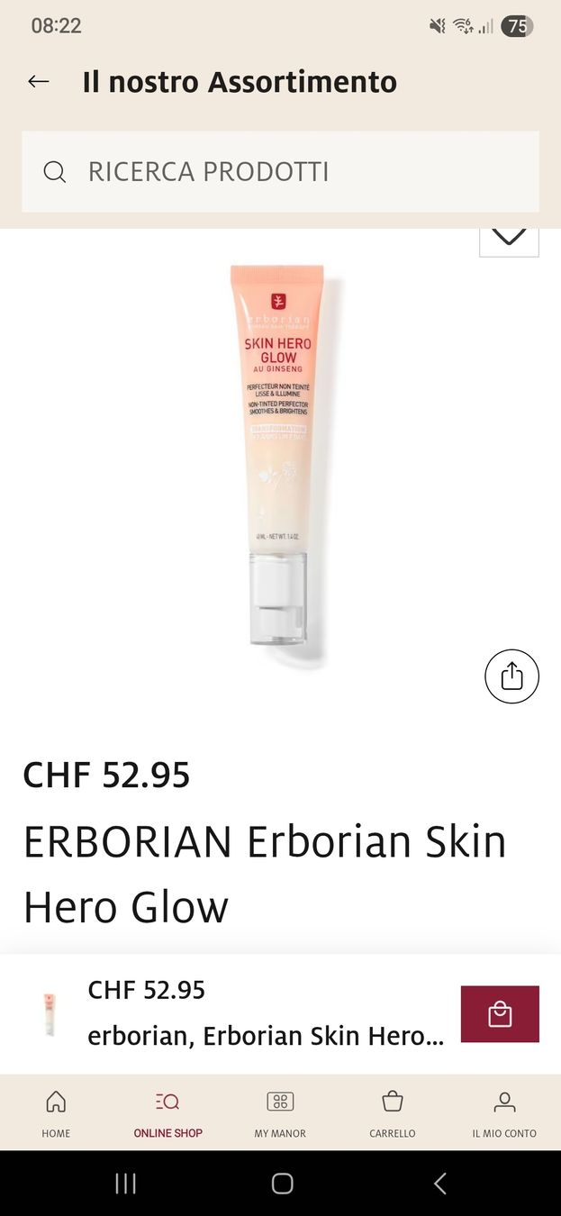Make-up: Erborian skin hero glow 40 ml – Nuovo (secondo la descrizione) da bellinzona venduto da zeus6535