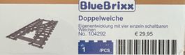 Blue Brixx Gleis Doppelweiche Neu in OVP