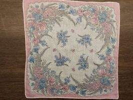 Taschentuch Motiv Blumen