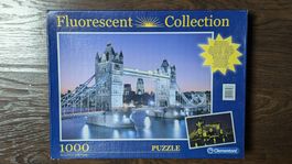 Puzzle 1000 Teile Tower Bridge Clementoni fluoreszierend