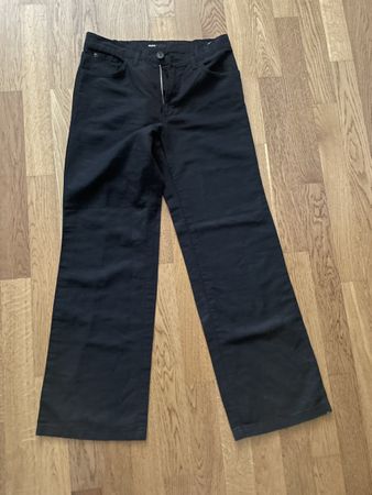 Damen Lainen Hose Angels M 40 10 schwarz neu