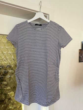 🤰🏻 Bequemes Umstandsshirt, Gestreift Gr. M
