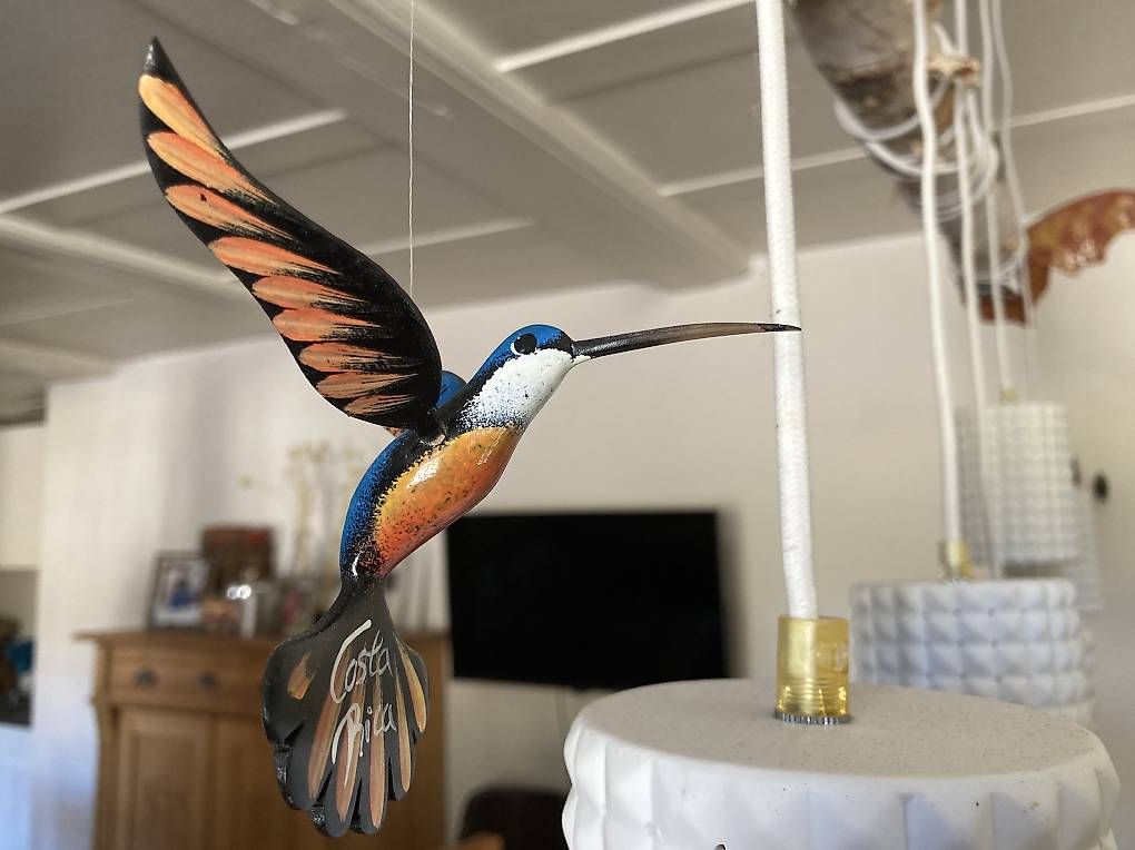 Alle Dekorationen: 3 handgemalte Kolibris aus Holz – Gebraucht aus Bolligen von abara1 1