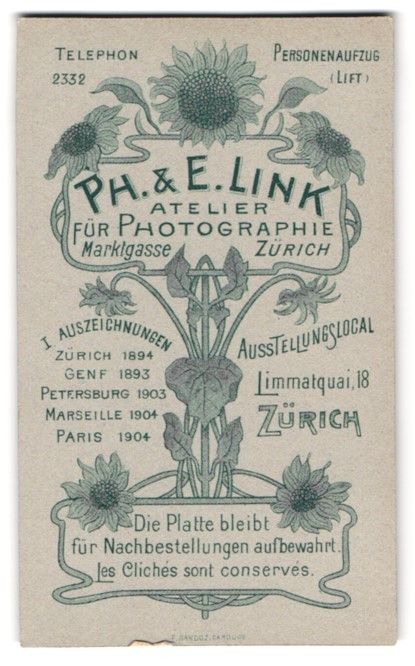 Fotografie &  Plakate: Fotografie Ph., E. Link, Zürich, Sonnen – Gebraucht aus Berlin von bartko-reher