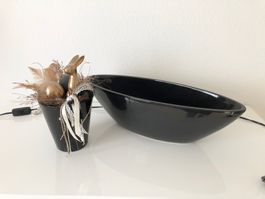 Dekoschale mit Dekovase