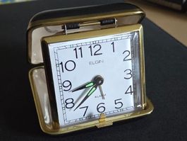 Réveil ELGIN Vintage Pliant– Collection  Bon état Fonctionne