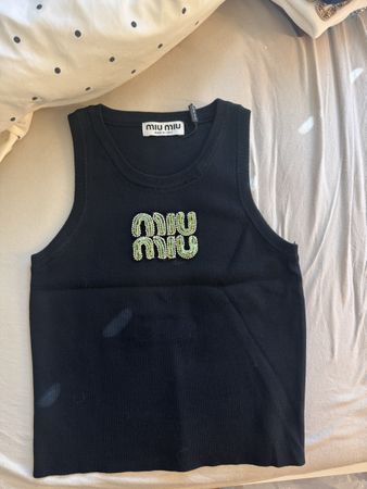 Miu Miu Tanktop schwarz mit neu mit Etikett