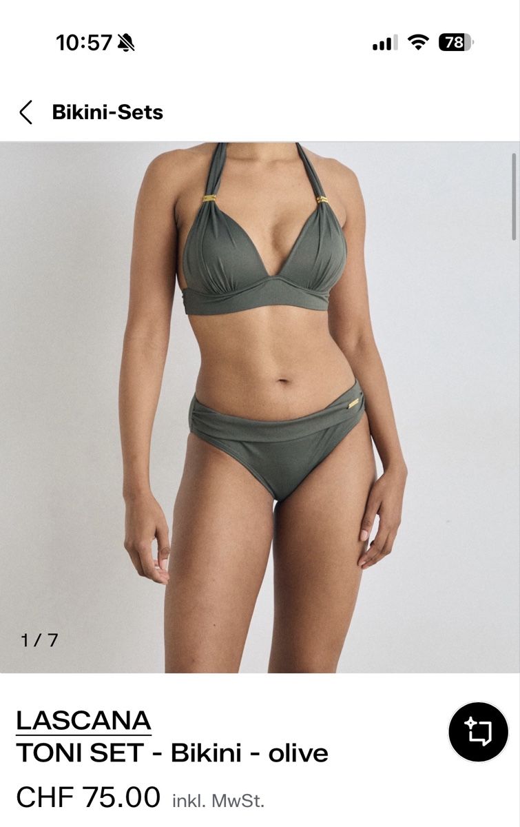 Lascana Costumi da bagno & Bikini: LASCANA  SET Bikini olive M 40 – Nuovo (secondo la descrizione) da Niederwil AG venduto da Lucaccino 2